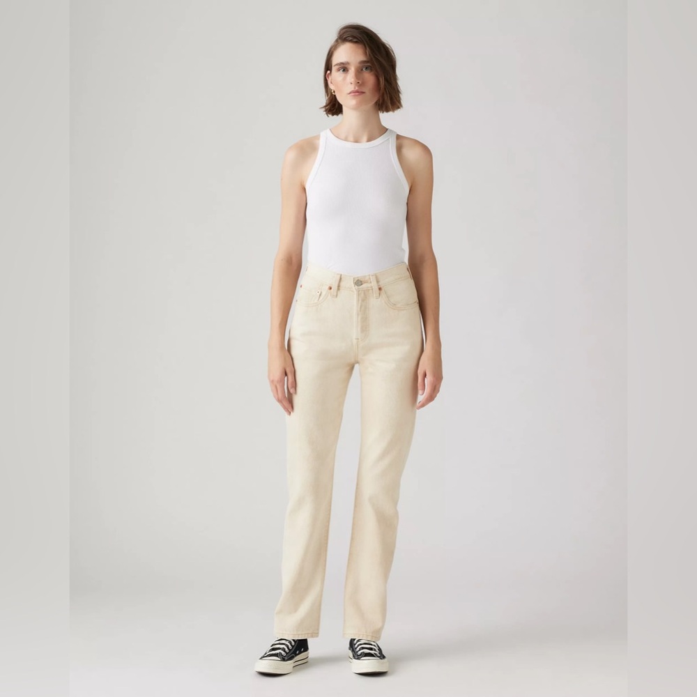Women's Cream Jeans